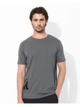 Rare Rabbit - Rev Grey Graphic Print Regular Fit T-Shirt