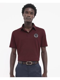 Rare Rabbit - Ritz Brown Plain Regular Fit Polo T-Shirt
