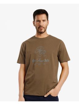 Rare Rabbit - Vin Dark Green Regular Fit T-Shirt