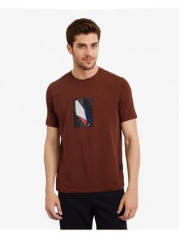 Rare Rabbit - Well Rust Graphic Print Regular Fit T-Shirt
