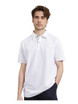 Rare Rabbit - Yobo White Plain Regular Fit Polo T-Shirt