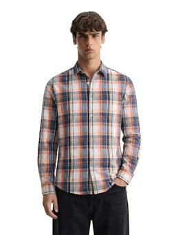 The Indian Garage Co - Multi-Color Men Slim Fit Checked Cutaway Collar Full Sleeves Shirt