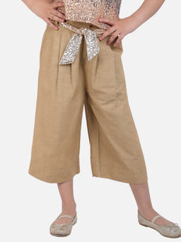 One Friday - Fashion Casual Girls Viscose Solid Trouser