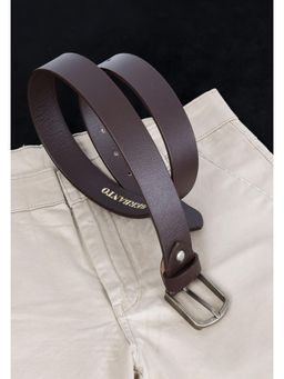 Berbanto - Men Oxford Leather Belt - Brown