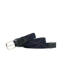Berbanto - Men Woven Stretch Belt - Navy Blue
