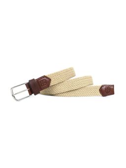 Berbanto - Men Woven Stretch Belt - White