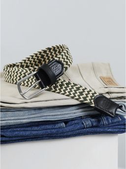 Berbanto - Men Woven Stretch Belt - Green