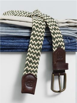 Berbanto - Men Woven Stretch Belt - Green
