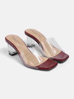 Vizzano - Clear Block Sandals Pair Of Heels