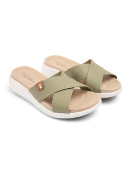 MODARE - Green Platform Pair Of Sandals