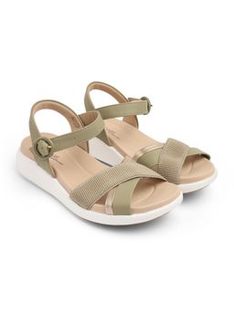 MODARE - Green Platform Pair Of Sandals