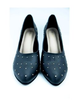 Sole Weavers - Black Block Pumps Pair Of Heels