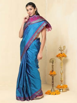 Fabindia - Silk Kanjeevaram Checks Sari