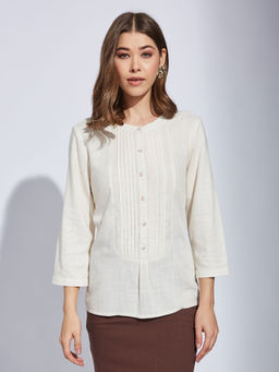 Latin Quarters - Women White Solid Casual Top