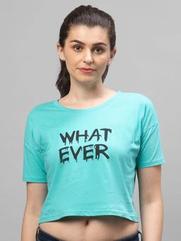 Globus - Turquoise Printed T-Shirt