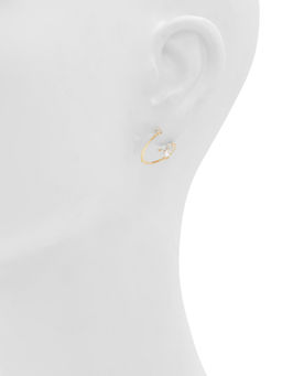 Aldo - White Stones Pair Of Earrings