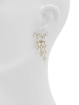Aldo - White Stones Pair Of Earrings