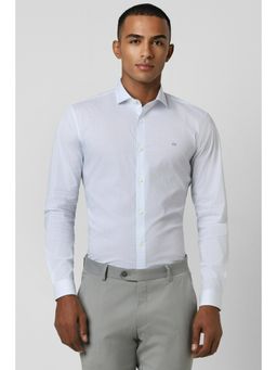 Peter England - Men White Super Slim Fit Full Sleeves Formal Shirt