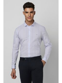 Peter England - Men Blue Super Slim Fit Full Sleeves Formal Shirt