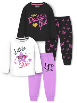 Trampoline - Multi-Color Printed Relaxed Fit T-Shirts and Joggers (Pack of 2)