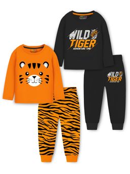 Trampoline - Multi-Color Printed Relaxed Fit T-Shirts and Joggers (Pack of 2)