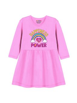 Trampoline - Pink Printed A-Line Dress