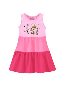 Trampoline - Pink Printed A-Line Dress