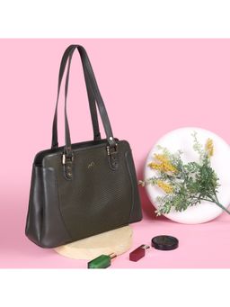 Metro - Women Olive Textured Shoulder Bag