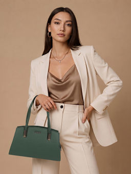 Metro - Women Green Handbag