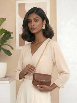 Metro - Women Brown Sling Bag