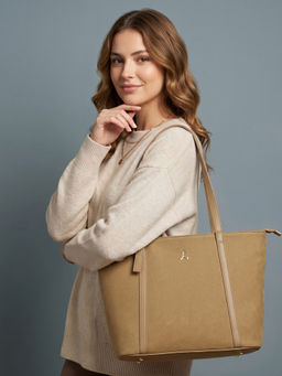 Mochi - Women Beige Tote Bag
