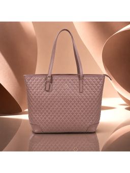 Metro - Women Brown Textured Tote Bag