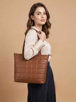 Metro - Women Tan Modern Shoulder Bag