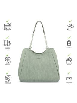 Metro - Women Green Textured Shoulder Bag