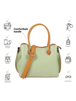 Mochi - Women Green Handbag with Detachable Strap