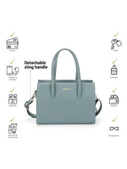 Mochi - Women Blue Roselle Handbag with Detachable Strap