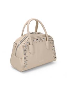 Mochi - Women Beige Embellished Design Handbag