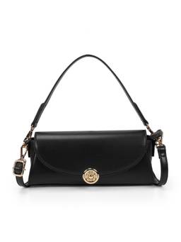 Mochi - Women Black Shoulder Bag with Detachable Strap