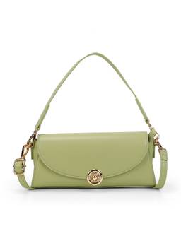 Mochi - Women Green Shoulder Bag with Detachable Strap
