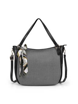 Mochi - Women Grey Handbag with Detachable Strap