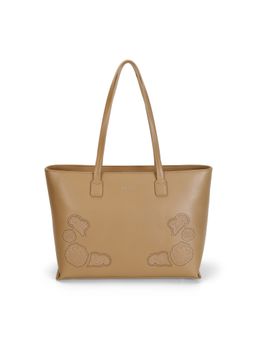 Mochi - Women Beige Embroidered Tote Bag