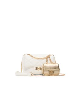 Aldo - Women White Cross Body Sling Bag with Pouch