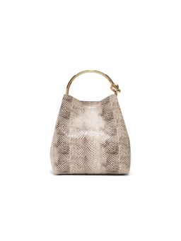 Aldo - Women Bienka Beige Animal Printed Bucket Bag with Detachable Strap