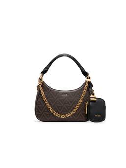 Aldo - Women Brown Sling Bag with Detachable Chain and Pouch-Charm