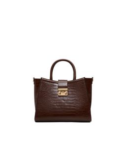 Aldo - Women Crealily Brown Handbag with Detachable Strap and Pouch
