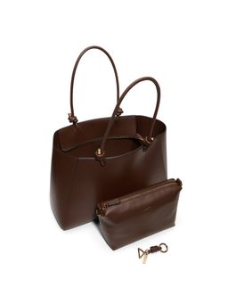 Aldo - Women Lilytote Brown Tote Bag with Pouch and Charm