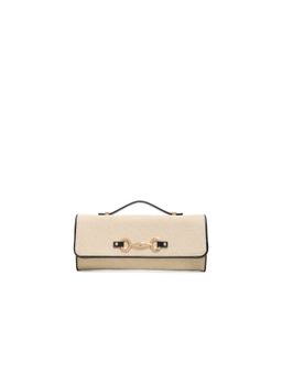 Aldo - Women Looka Beige Clutch with Detachable Chain