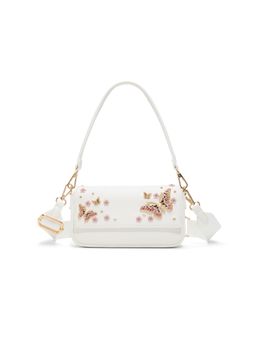 Aldo - Women Lunabloom White Shoulder Bag with Detachable Strap