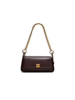 Aldo - Women Brown Shoulder Bag with Detachable Strap and Charm
