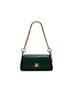 Aldo - Women Green Shoulder Bag with Detachable Strap and Charm